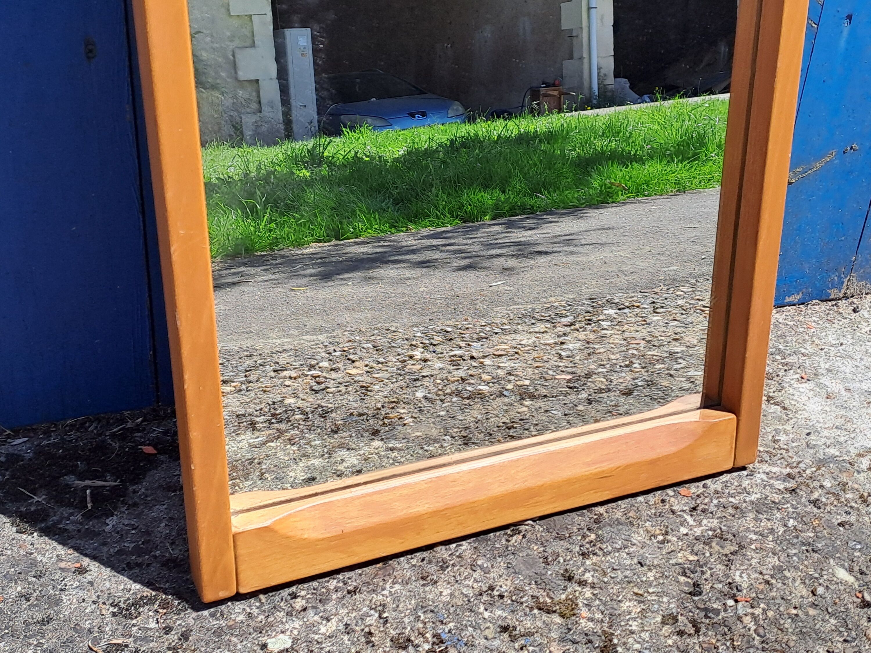 Teak mirror by Aksel Kjersgaard, Vintage Scandinavian 1960s