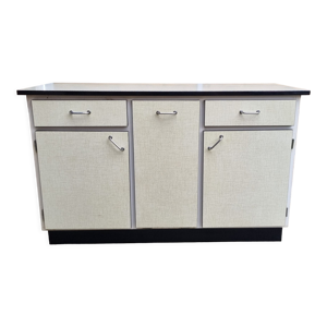 Buffet bahut bas en formica, vintage,
