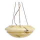 Art Deco bowl lamp with marble pattern from the 1930s