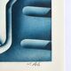 Jacques poli, the fire iii, 1978. original lithograph signed in pencil.