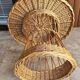 Round rattan coffee table