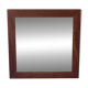 Miroir 50 x 50 cm. Cadre bois exotique