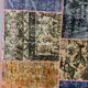 Distressed vintage turkish patchwork rug 178x133 cm wool medium