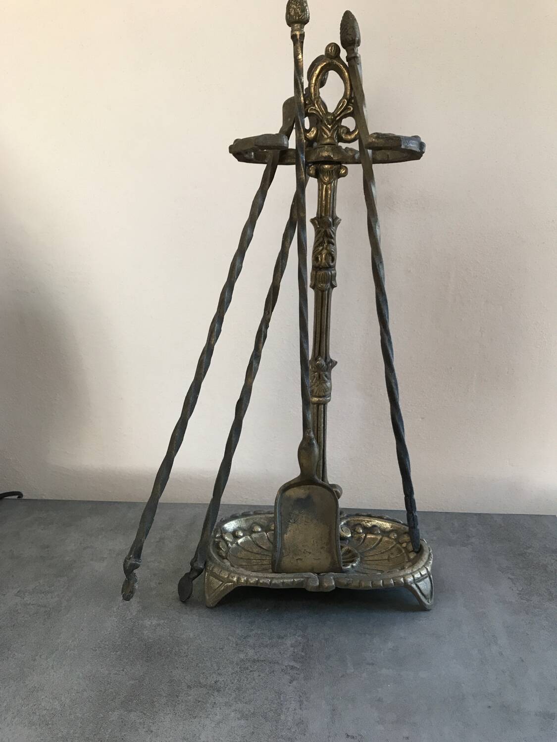 Solid brass fireplace mantelpiece