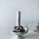 Italian slip candle holder signed
