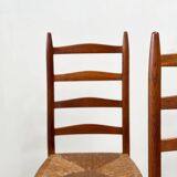 Set of six French dining chairs