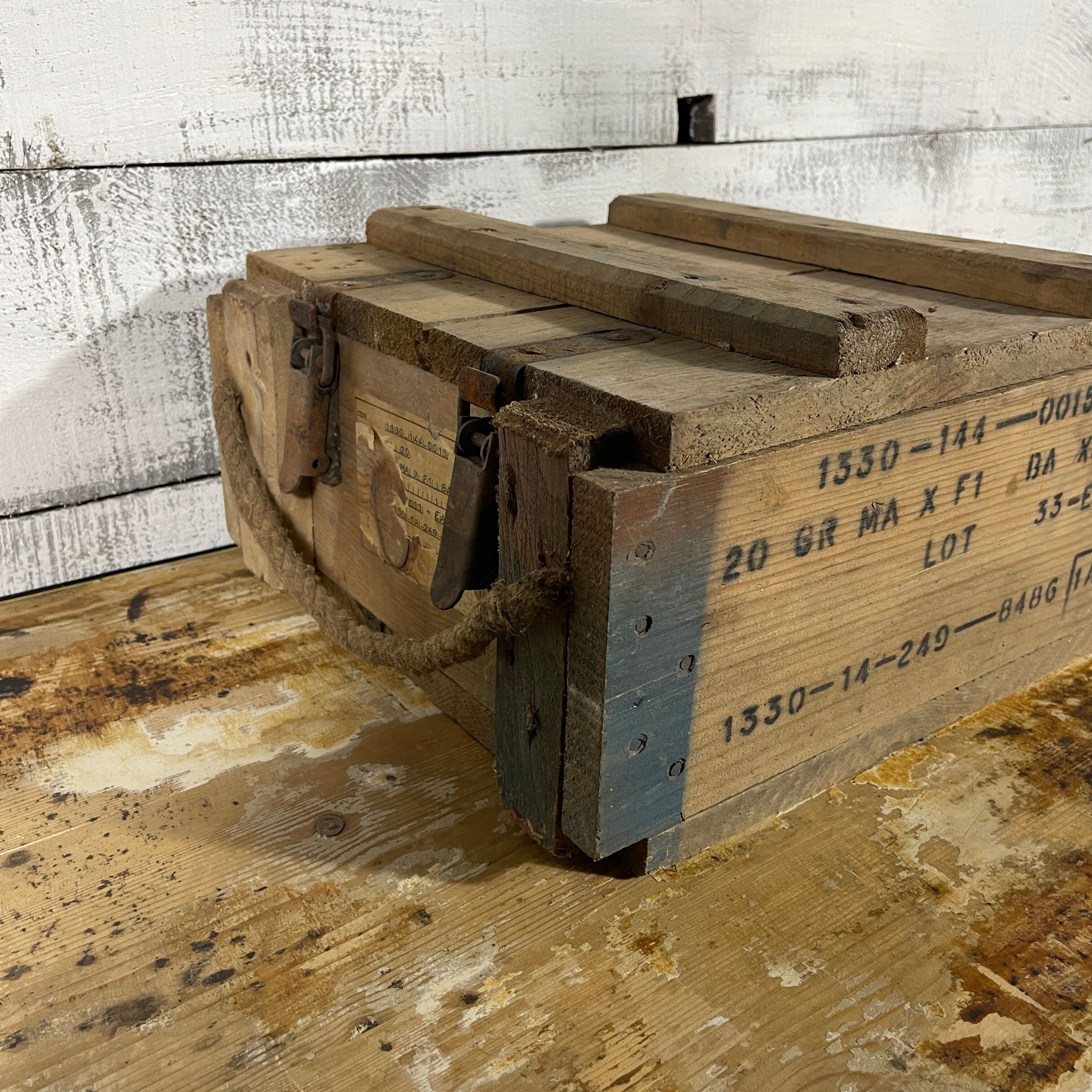 Wooden ammunition box