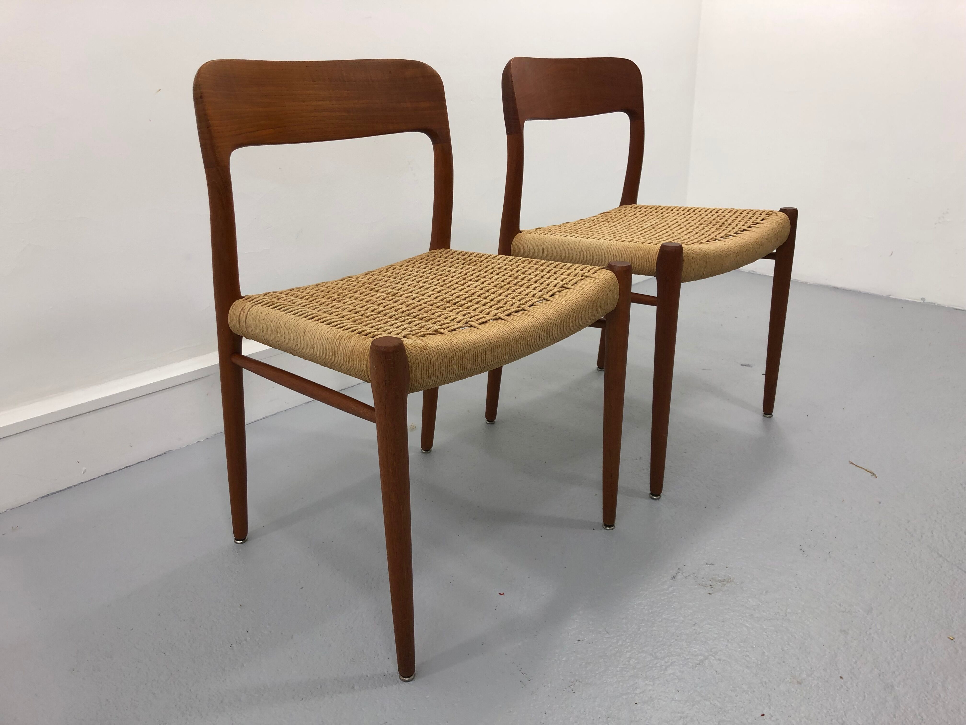 Danish Teak 56 chairs by Niels Otto Møller for J. L. Møllers