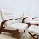Midcentury design lounge chairs recliner Gimson & Slater