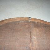 Miroir ovale cadre bois 74X58