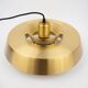 Danish vintage brass pendant lamp by Jo Hammerborg, Fog og Mørup, 1963