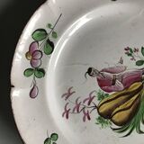 Old earthenware dish with Chinese decoration, 19th century