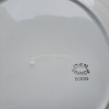 Faience Gien, 3 flat plates, Tokio model