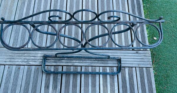 porte parapluie fer forgé très original 1930