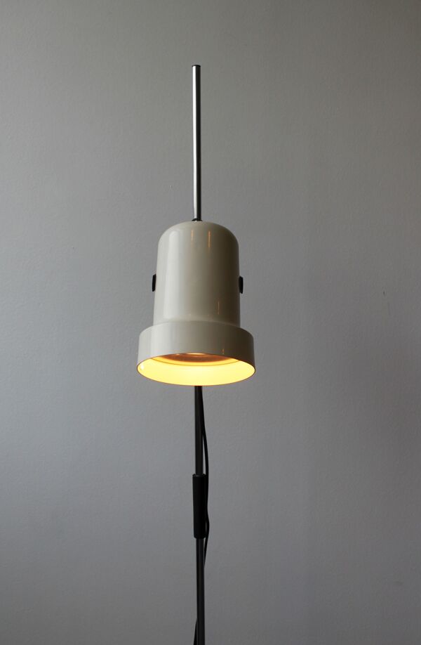 Lampadaire vintage, spot orientable, 1970.