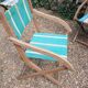 3 antique folding garden armchairs
