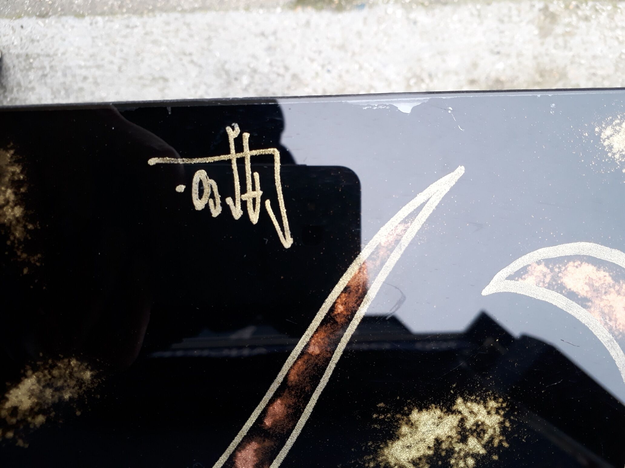 Lasco glass and brass coffee table