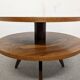 Round tripod coffee table from the 50s/60s