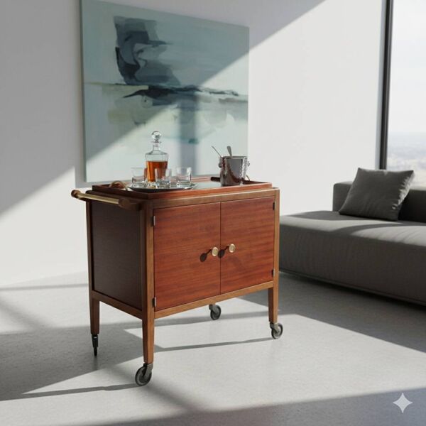 Desserte roulante Art Déco 1930 - Gauthier Poinsignon Nancy