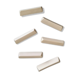 Set of 6 ivory ceramic knives