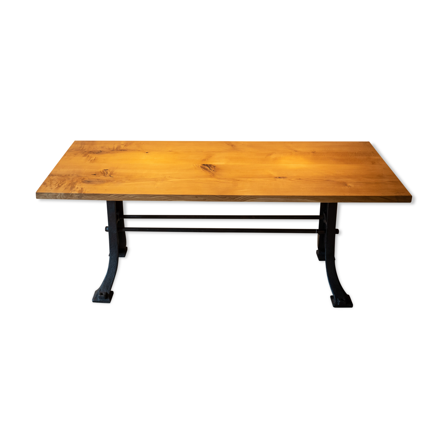 Industrial table oak