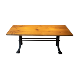 Industrial table oak