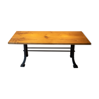 Industrial table oak