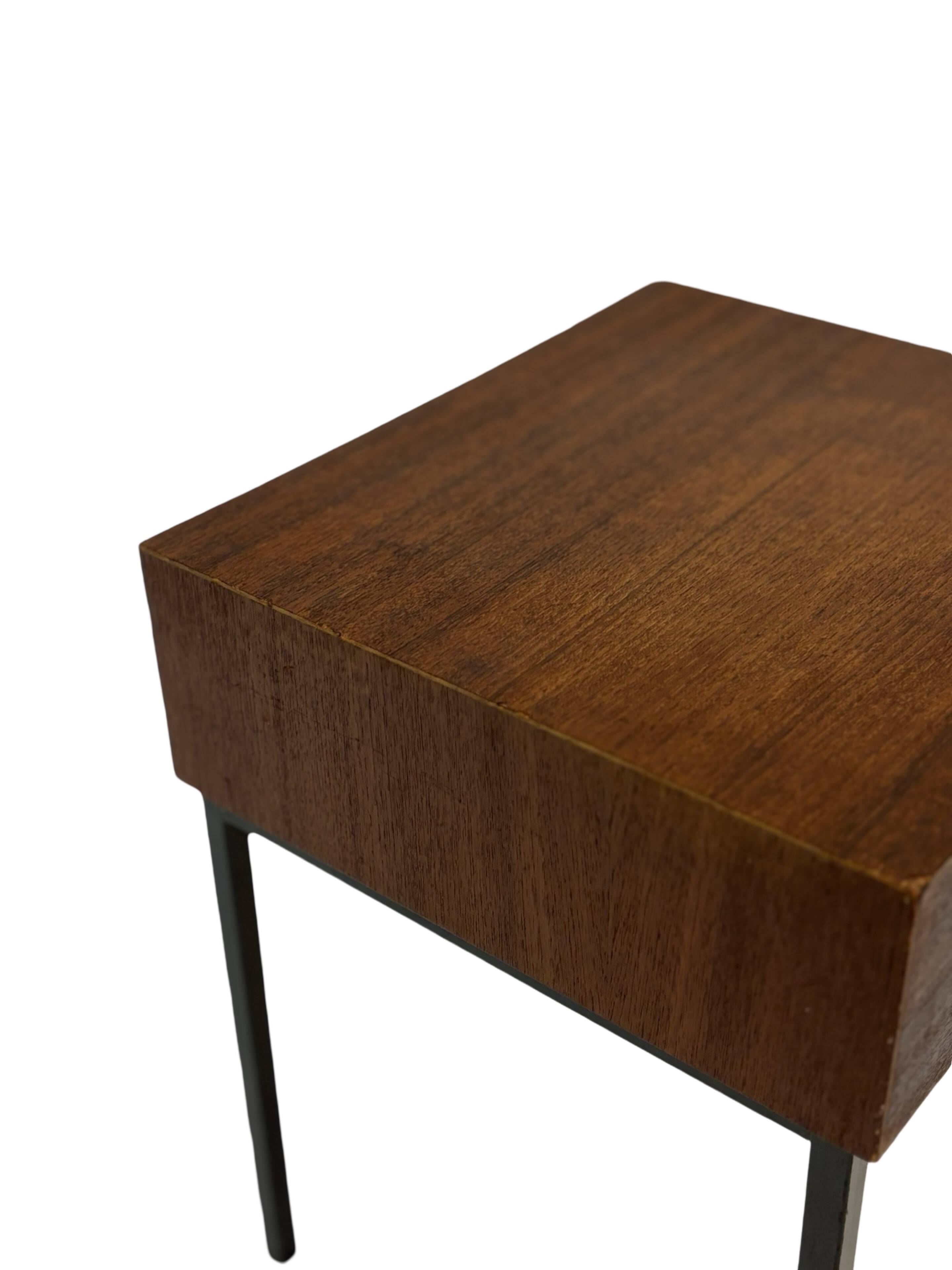 Vintage Pastoe bedside table side table 1960s teak veneer
