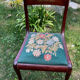 Chaise bois tapisserie vintage