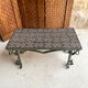 Table basse fer forgé céramique