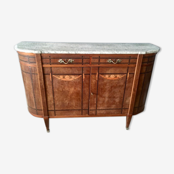 Wooden Art Deco buffet and marble tray