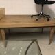 French Art Deco Expandable Oak Table, 1980s