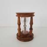 Vintage olive wood hourglass