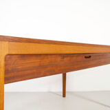 Scandinavian minimalist desk exotic wood 60's