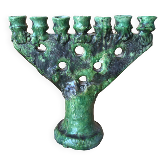 Poterie de tamegroute bougeoir menorah