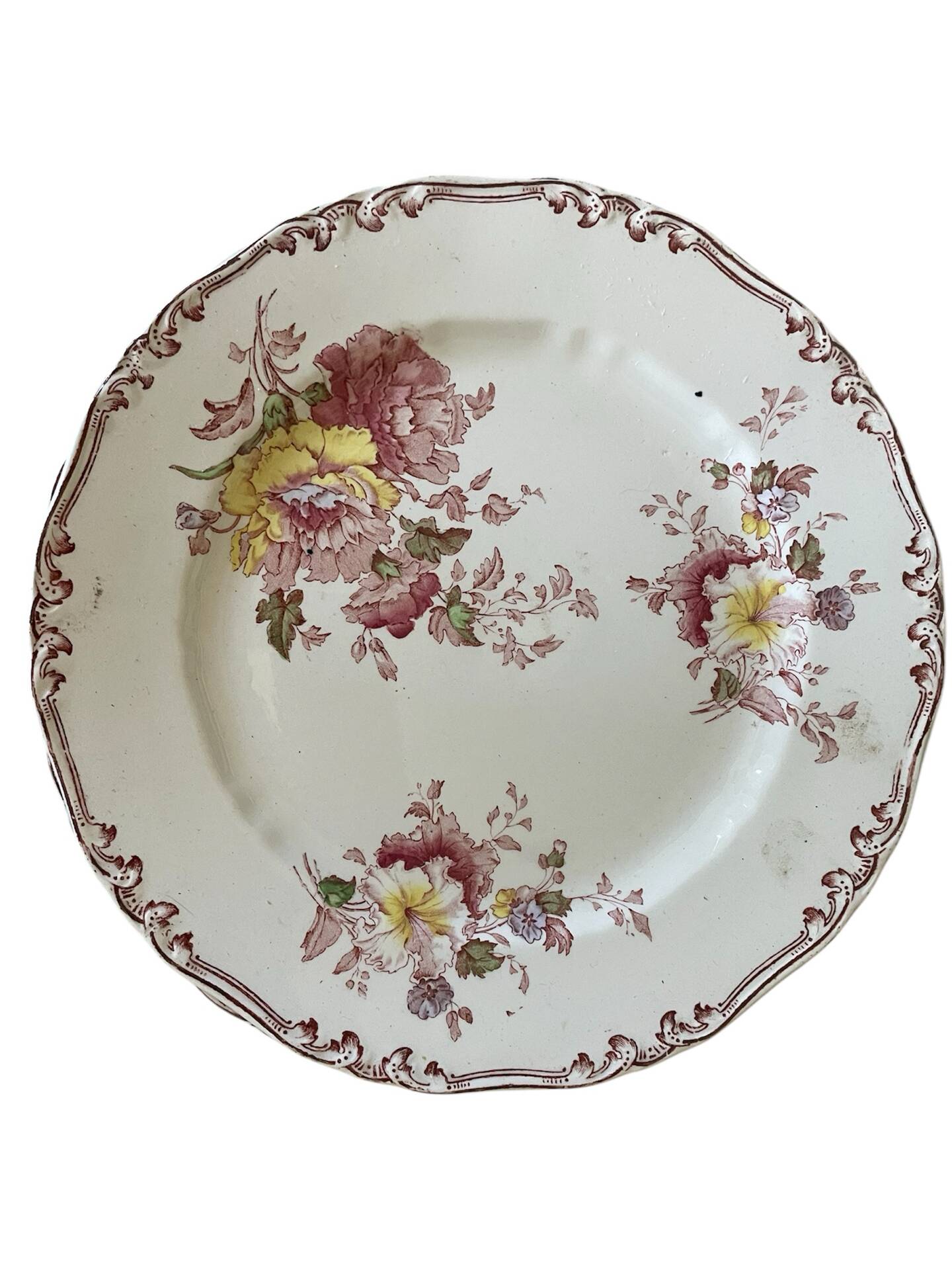 Set of five old flat plates Bisto England Model Anson Sp