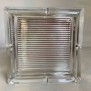 Large crystal ashtray and pocket tray.