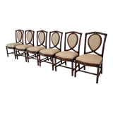 Set of 6 Bamboo Dining Chairs from Gasparucci Italo, 1970s