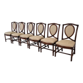 Set of 6 Bamboo Dining Chairs from Gasparucci Italo, 1970s