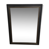 Former mirror black with gold edging 62x82cm