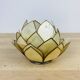 Mother-of-pearl lotus flower candle holder