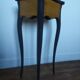 Old bedside painted in matte black and oiled wood