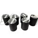 6 Louis Poulsen "pipe" pendant lights, 1960s, lacquered steel