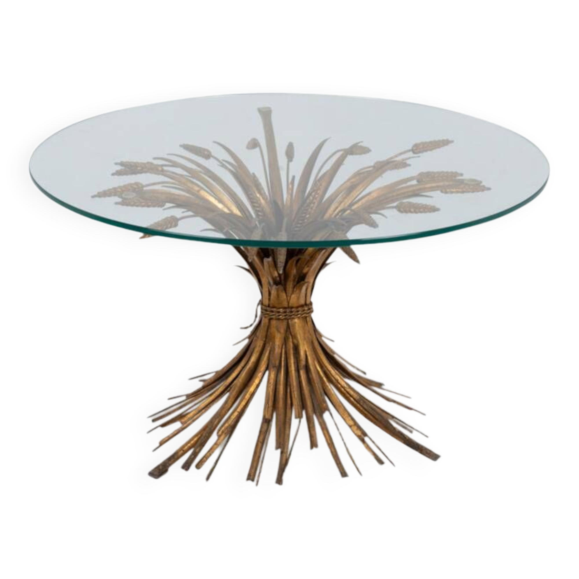 Hans Kogl style Ear of wheat coffee table. 1970s.
