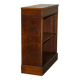 Brights of Nettlebed style Sheraton dwarf library in burr elm, walnut, and mahogany.