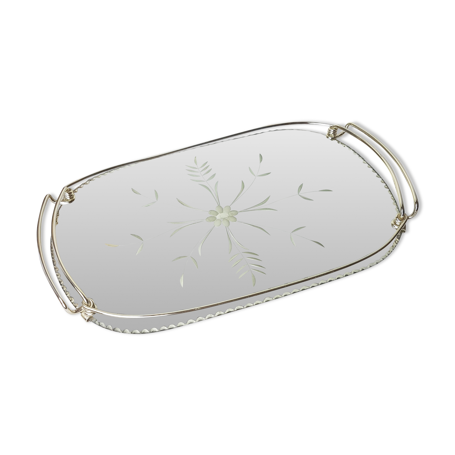 Vintage mirror tray