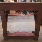 Console Restoration in mahogany and marble
