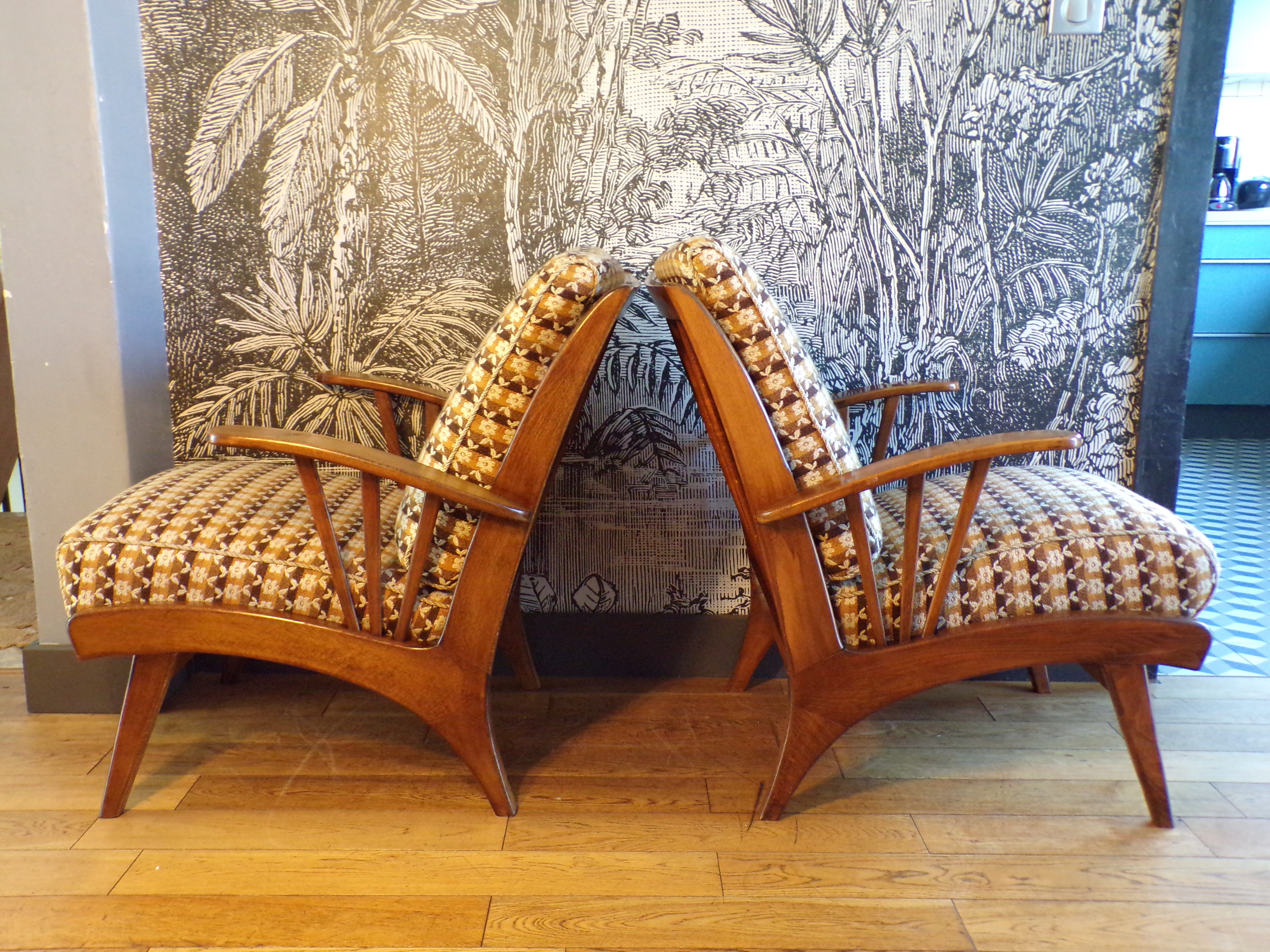 Pair of Scandinavian armchairs