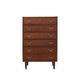 Danish teak chest of drawers with six drawers and lockable top drawer, 1960s