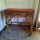 Coiffeuse rotin et son tabouret